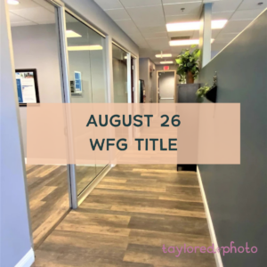 August 26 - WFG Title